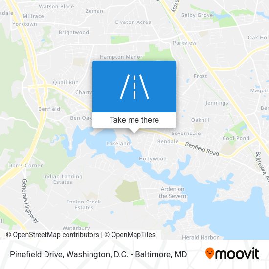 Mapa de Pinefield Drive