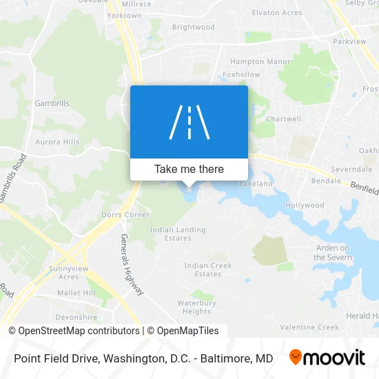 Point Field Drive map