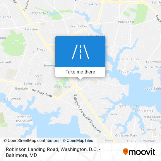 Mapa de Robinson Landing Road