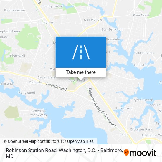 Mapa de Robinson Station Road