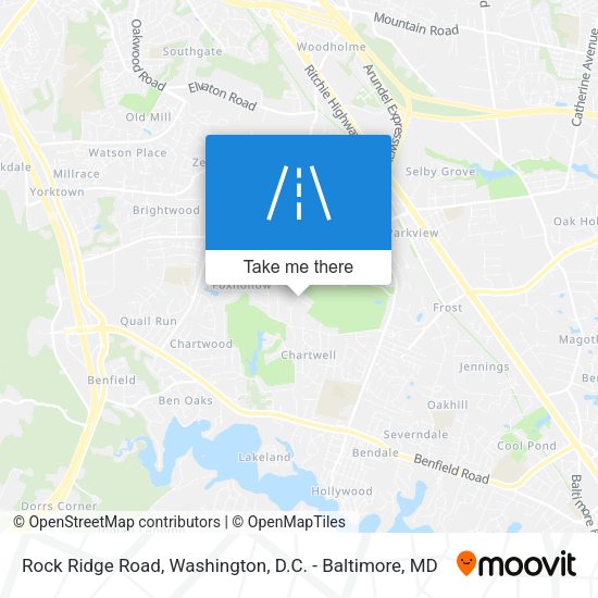 Rock Ridge Road map