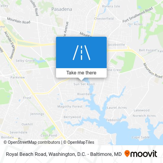 Royal Beach Road map