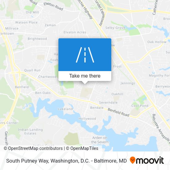 Mapa de South Putney Way