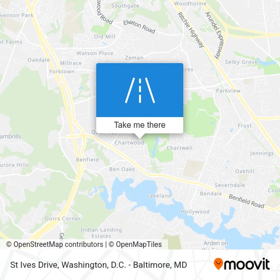 St Ives Drive map