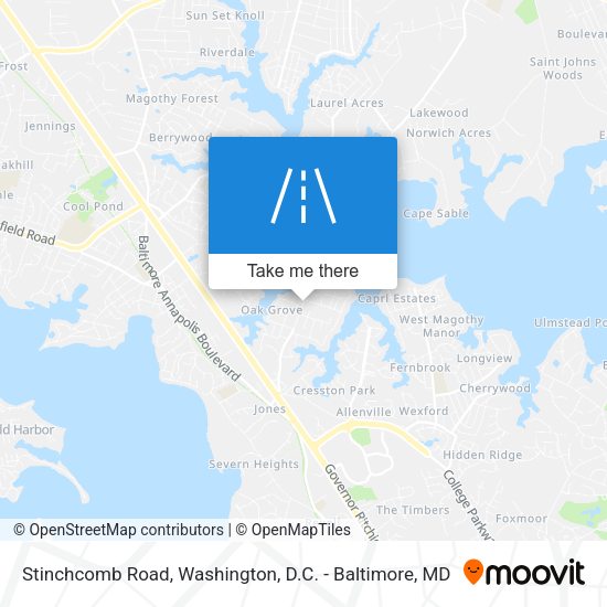 Stinchcomb Road map