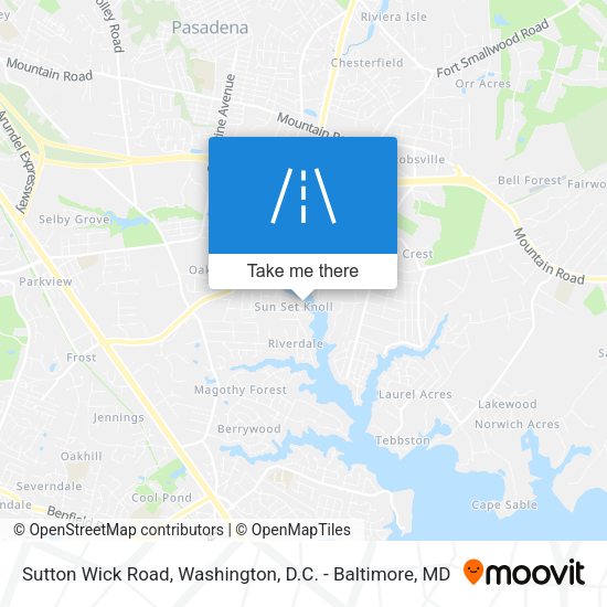 Sutton Wick Road map