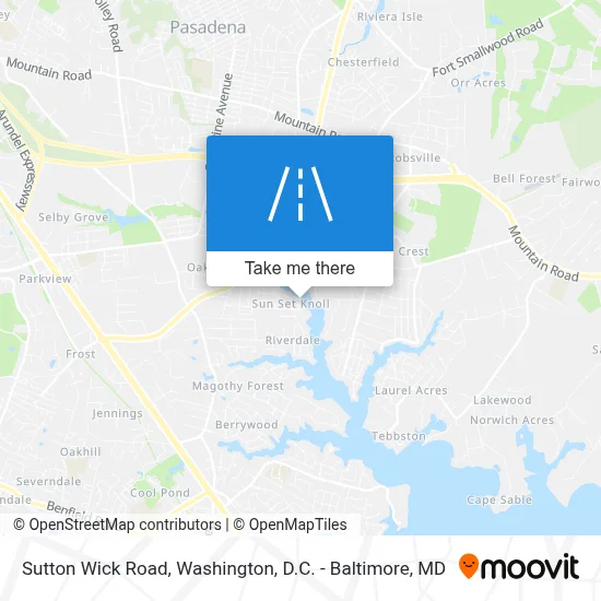 Sutton Wick Road map