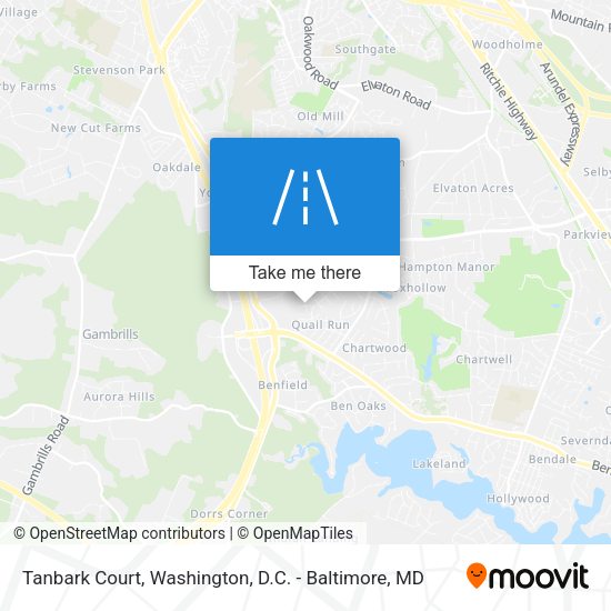 Tanbark Court map