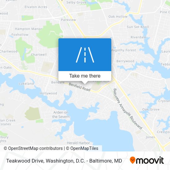 Mapa de Teakwood Drive
