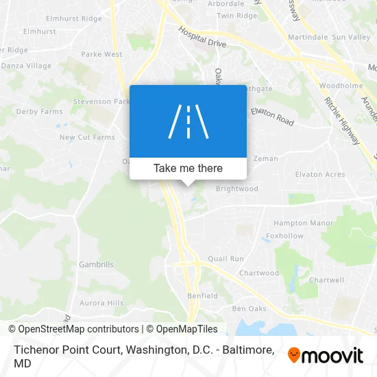 Tichenor Point Court map