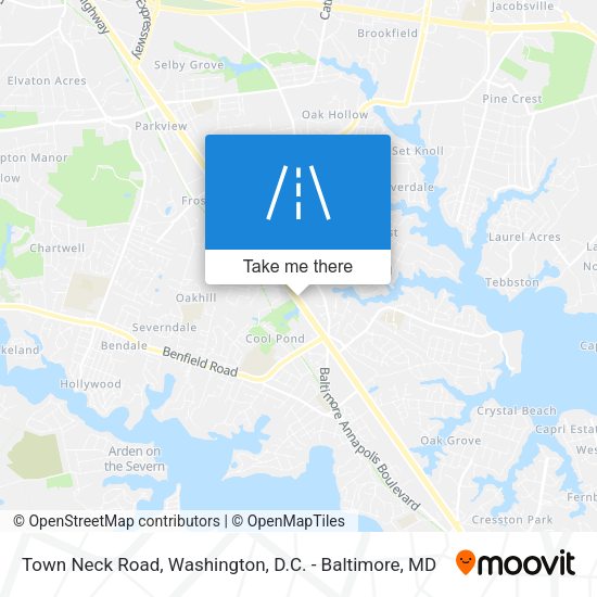 Town Neck Road map