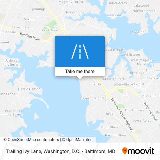 Trailing Ivy Lane map