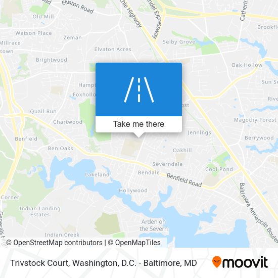 Mapa de Trivstock Court