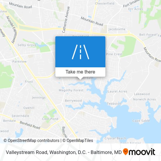 Mapa de Valleystream Road