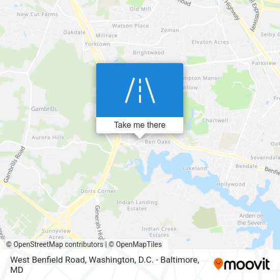 Mapa de West Benfield Road