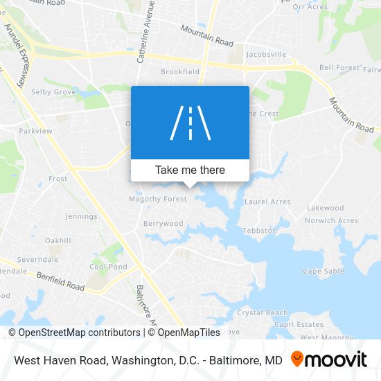 West Haven Road map