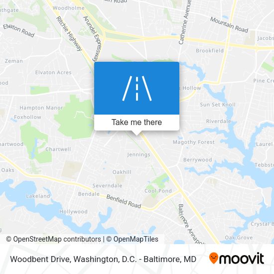 Woodbent Drive map