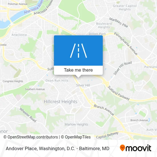 Andover Place map