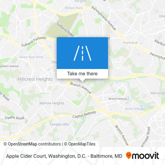 Apple Cider Court map