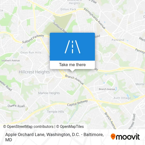 Apple Orchard Lane map