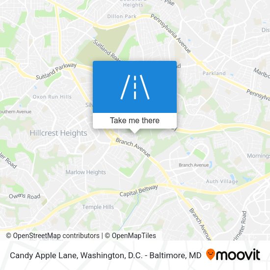 Mapa de Candy Apple Lane