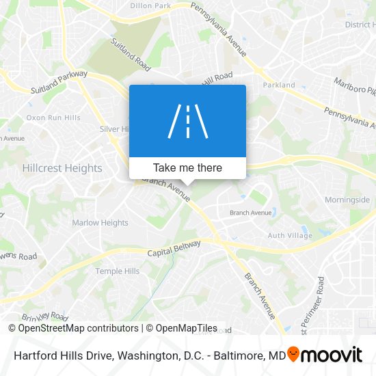 Hartford Hills Drive map