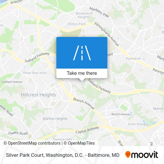 Silver Park Court map