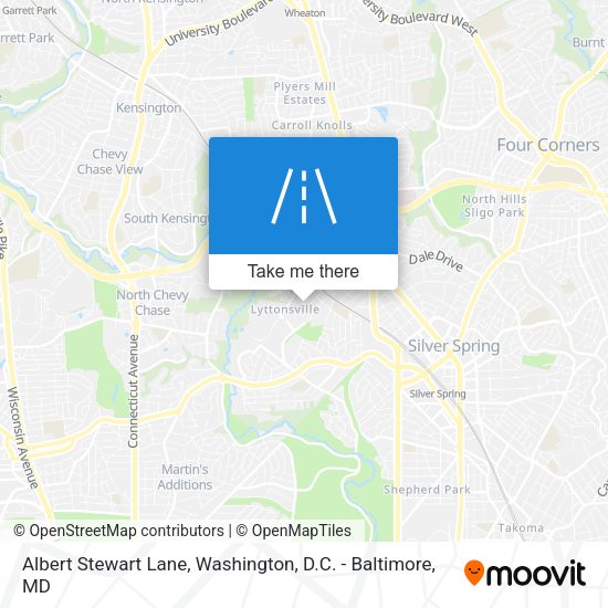 Albert Stewart Lane map