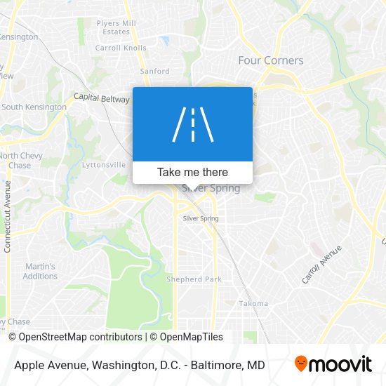 Apple Avenue map
