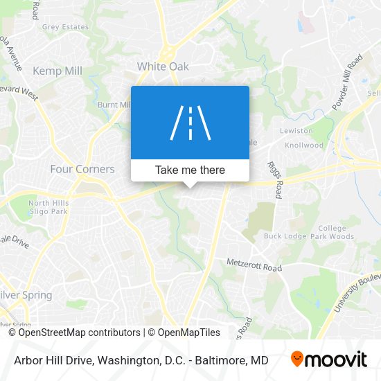 Mapa de Arbor Hill Drive