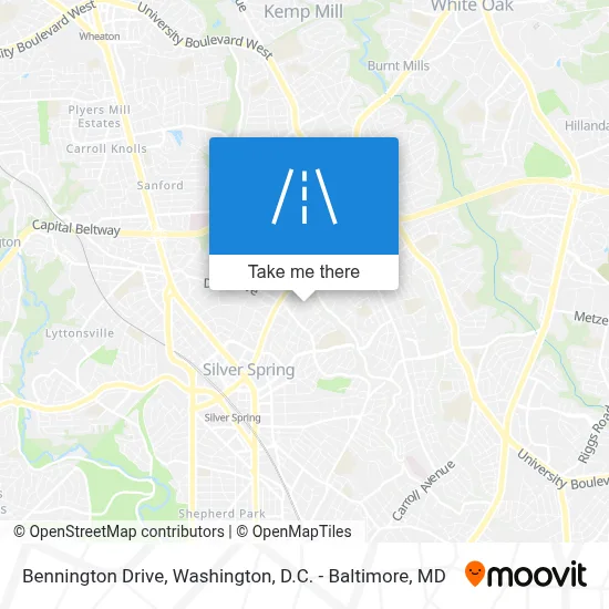 Bennington Drive map