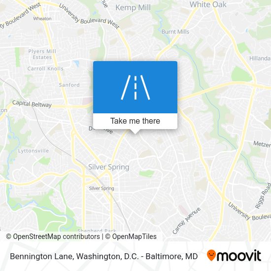 Bennington Lane map