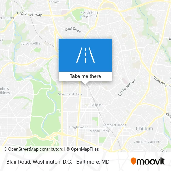 Blair Road map