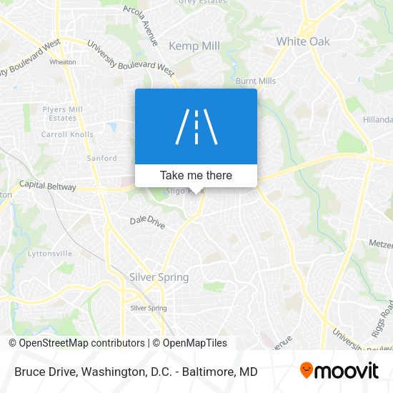 Mapa de Bruce Drive