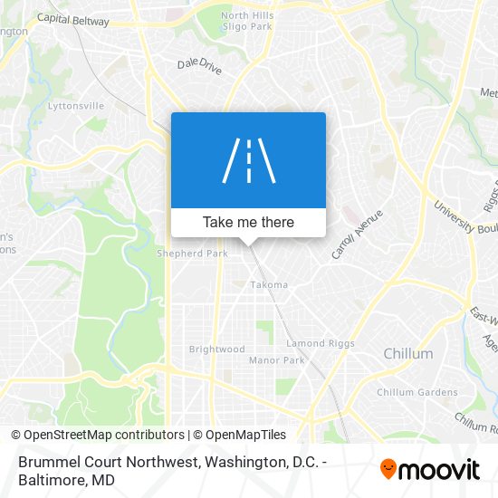 Mapa de Brummel Court Northwest