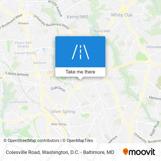 Mapa de Colesville Road