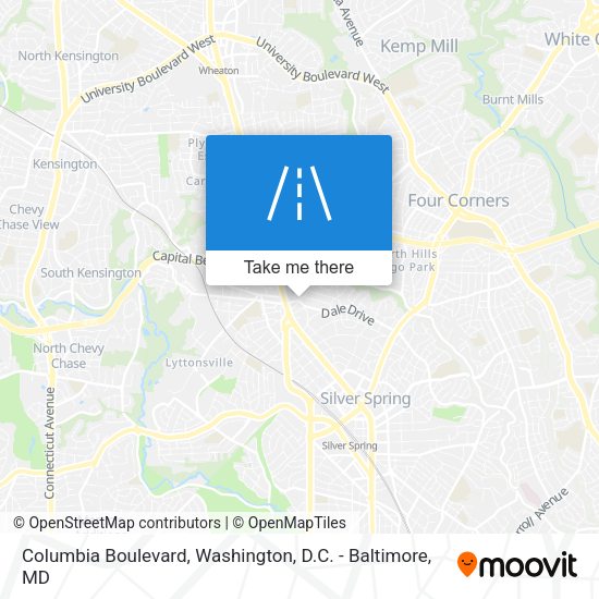 Mapa de Columbia Boulevard