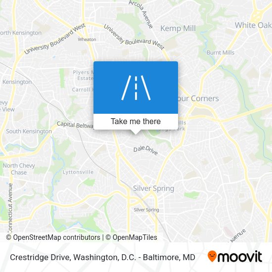 Mapa de Crestridge Drive
