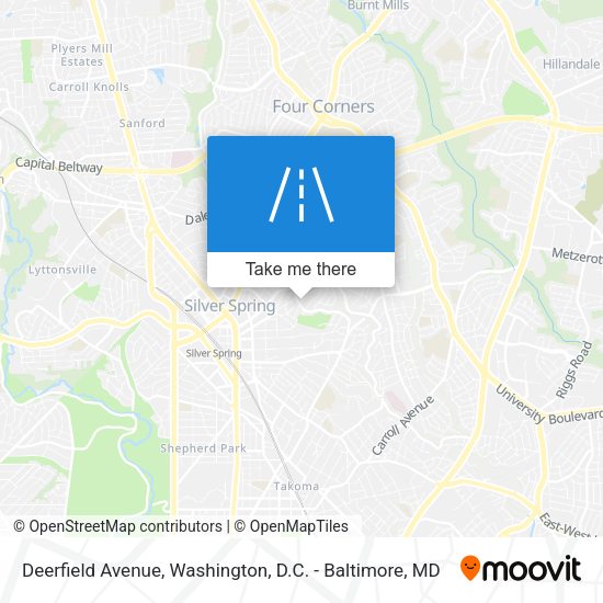 Deerfield Avenue map