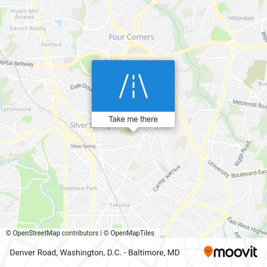 Mapa de Denver Road
