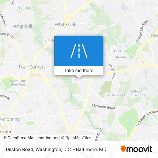 Dilston Road map