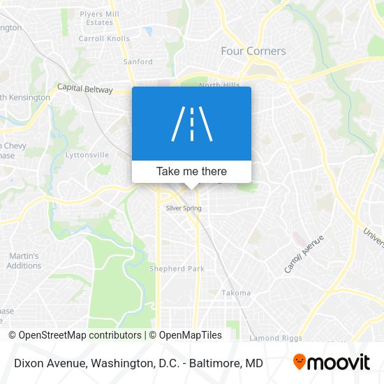 Dixon Avenue map