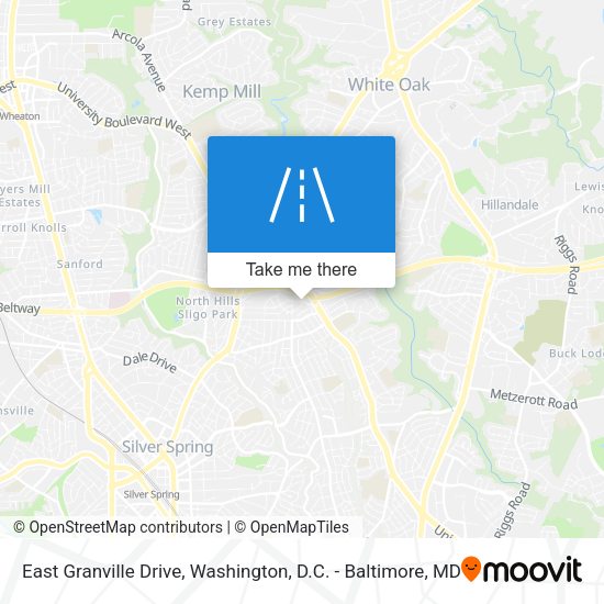 Mapa de East Granville Drive