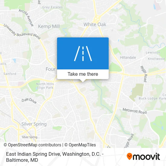 East Indian Spring Drive map