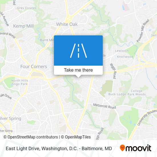 Mapa de East Light Drive