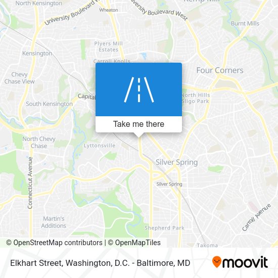 Elkhart Street map