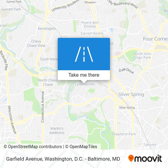 Garfield Avenue map