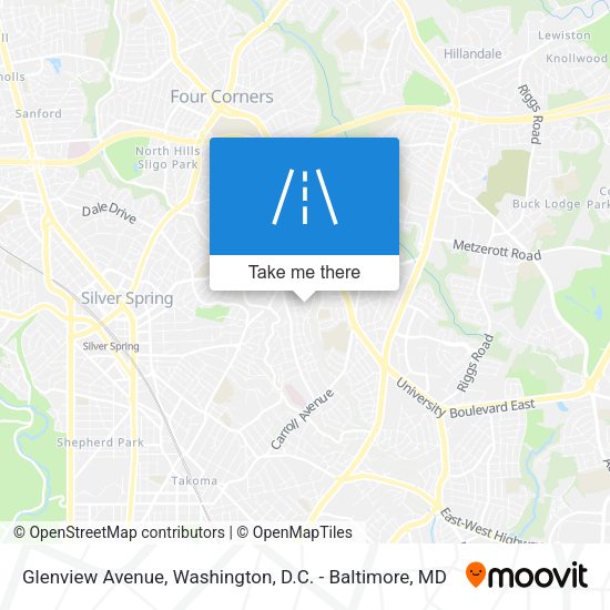 Mapa de Glenview Avenue