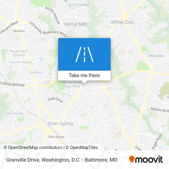 Granville Drive map
