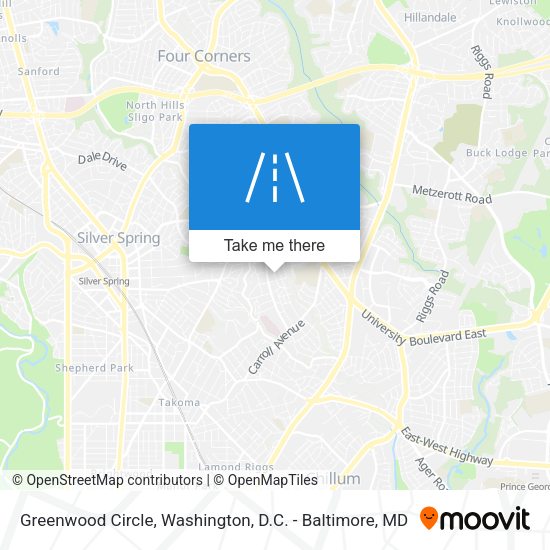 Greenwood Circle map